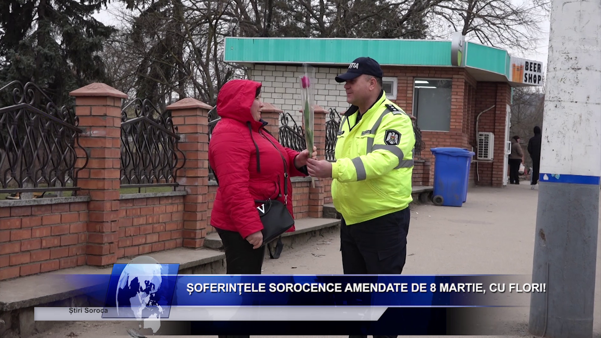 Șoferițele sorocence amendate de 8 martie, cu flori!