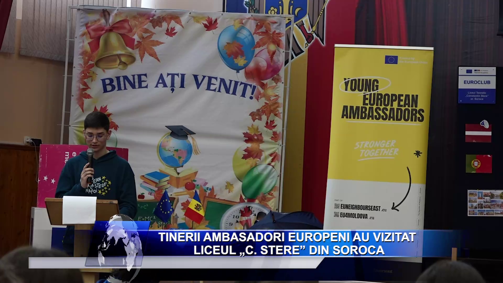 Tinerii Ambasadori Europeni au vizitat Liceul „C. Stere” din Soroca