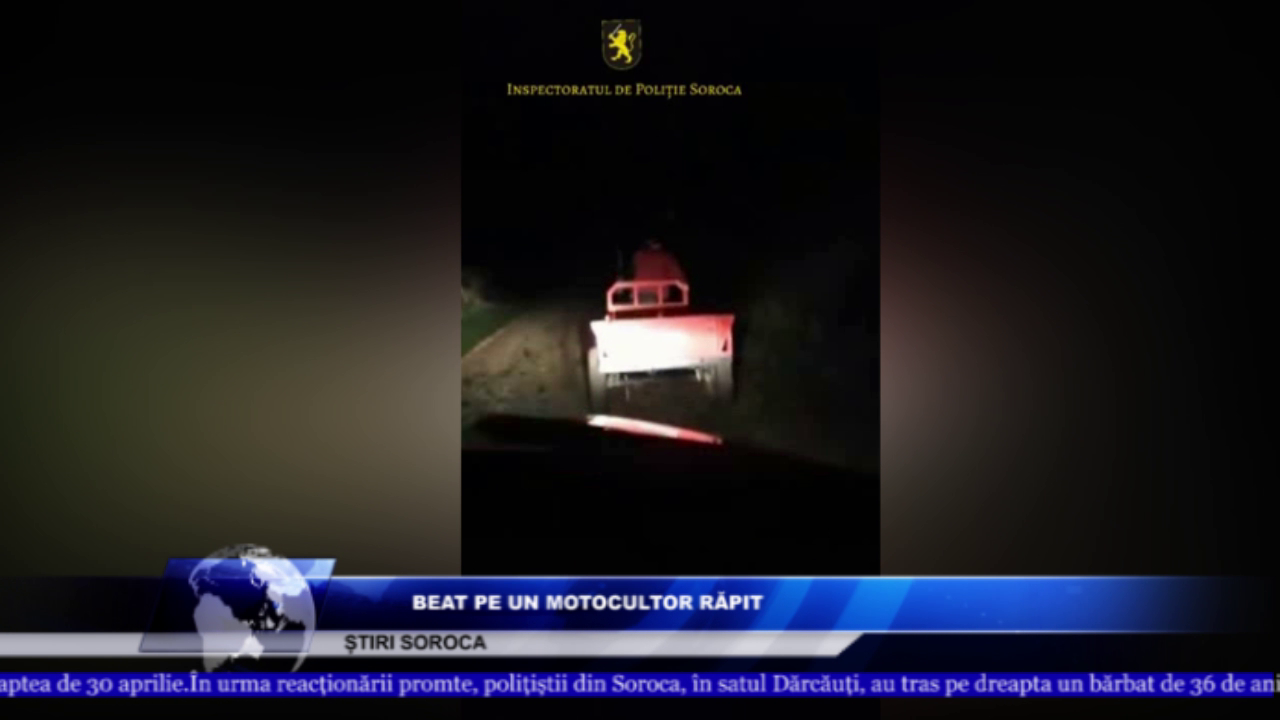 A răpit motocultorul în stare de ebrietate 