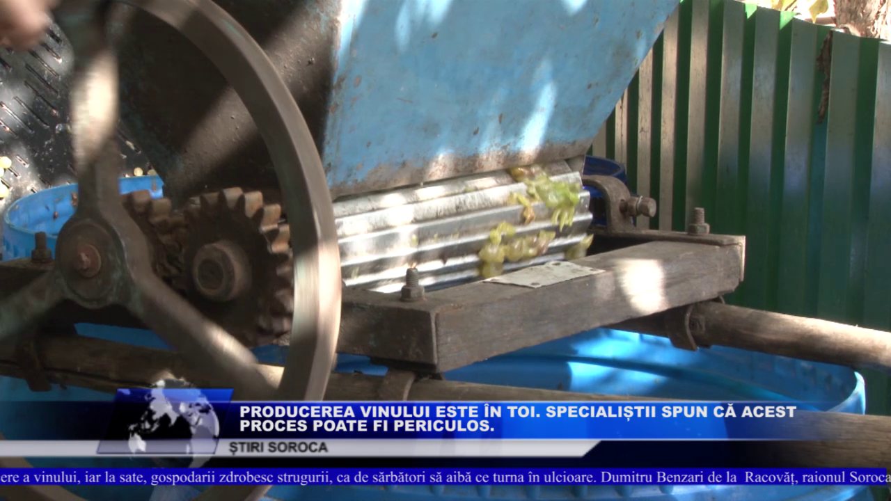 Producerea vinului este în toi iar specialiștii spun că acest proces poate fi periculos
