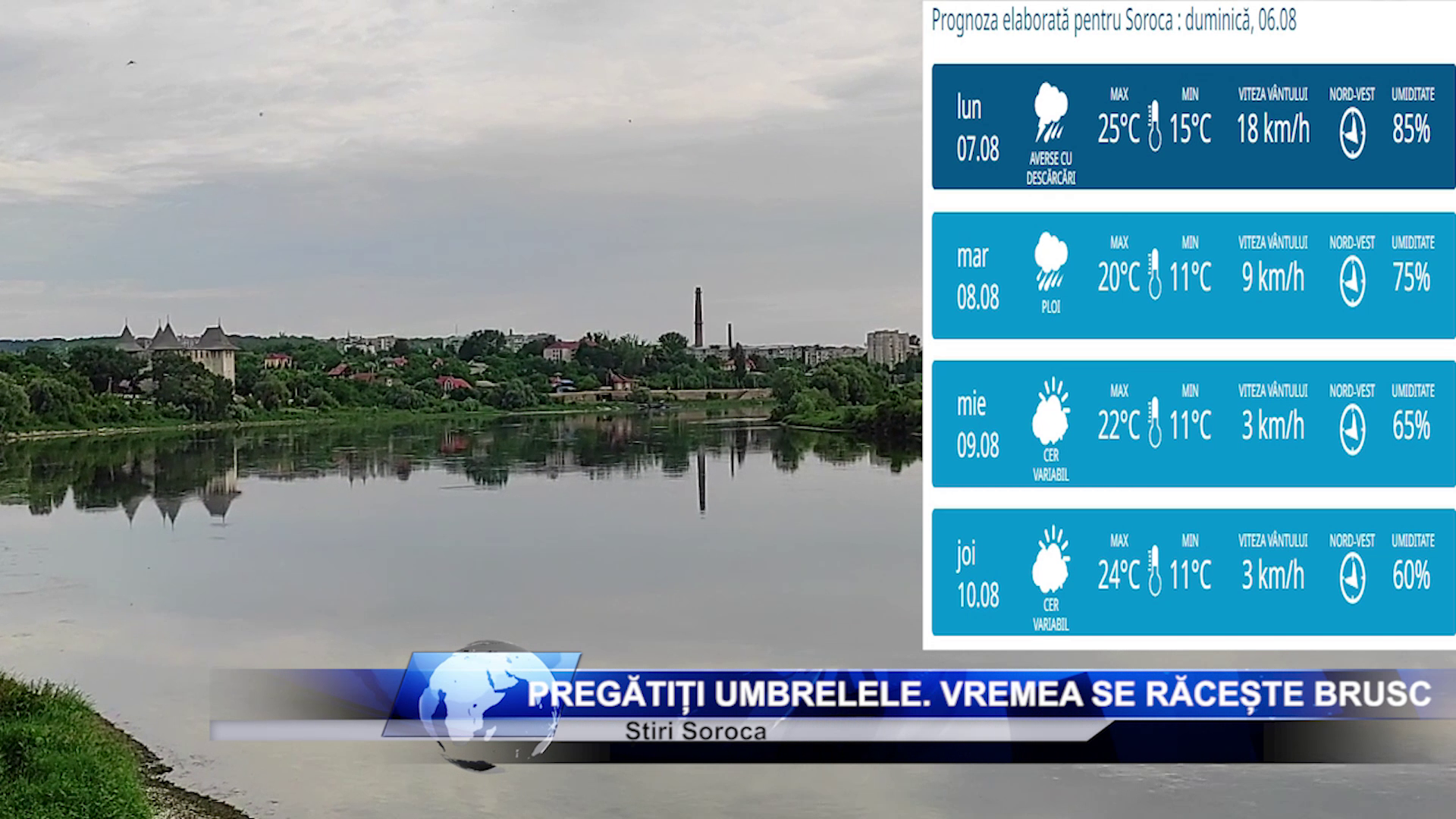 Pregătiți umbrelele. Vremea se răcește brusc