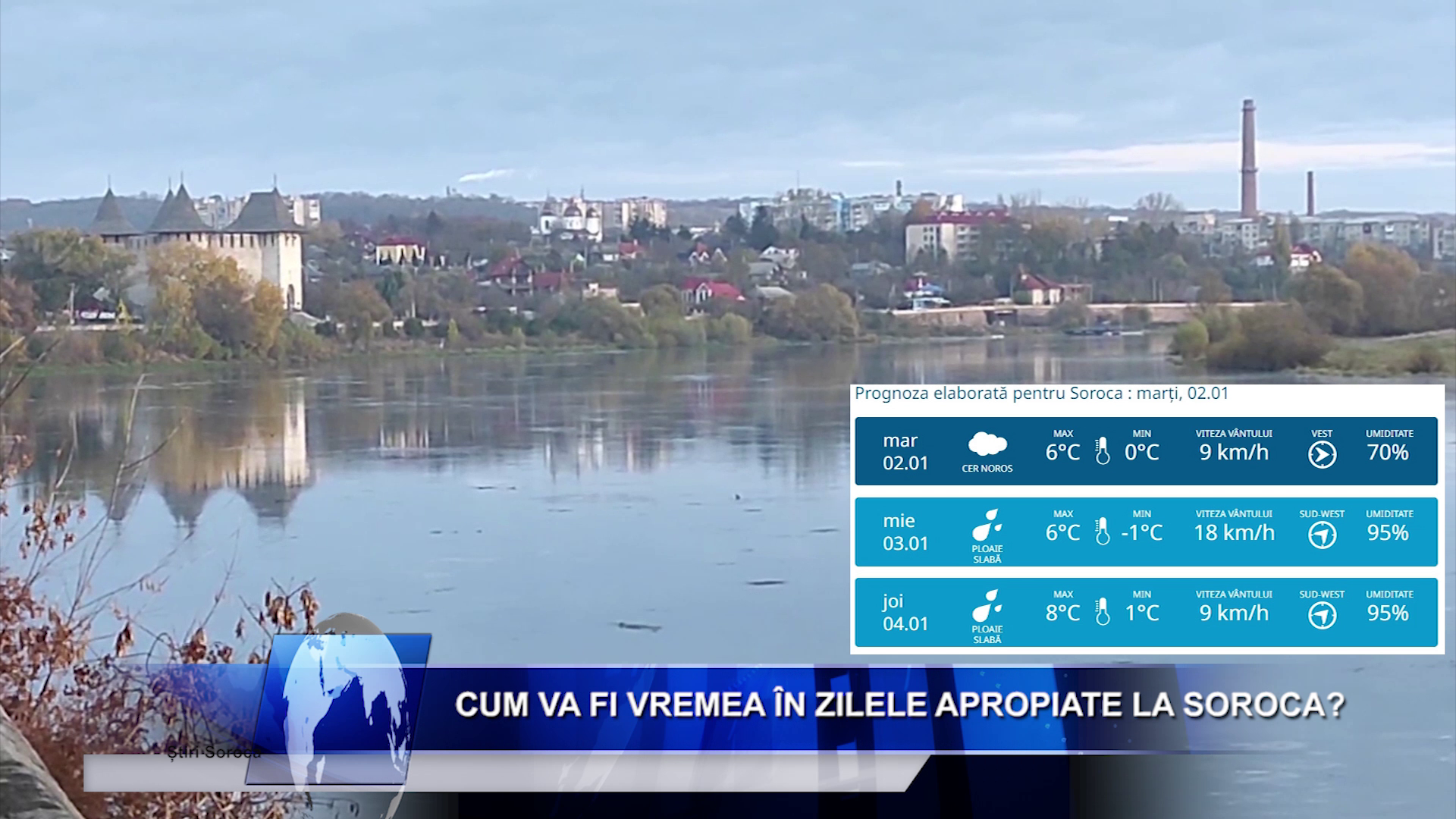 Cum va fi vremea în zilele apropiate la Soroca?
