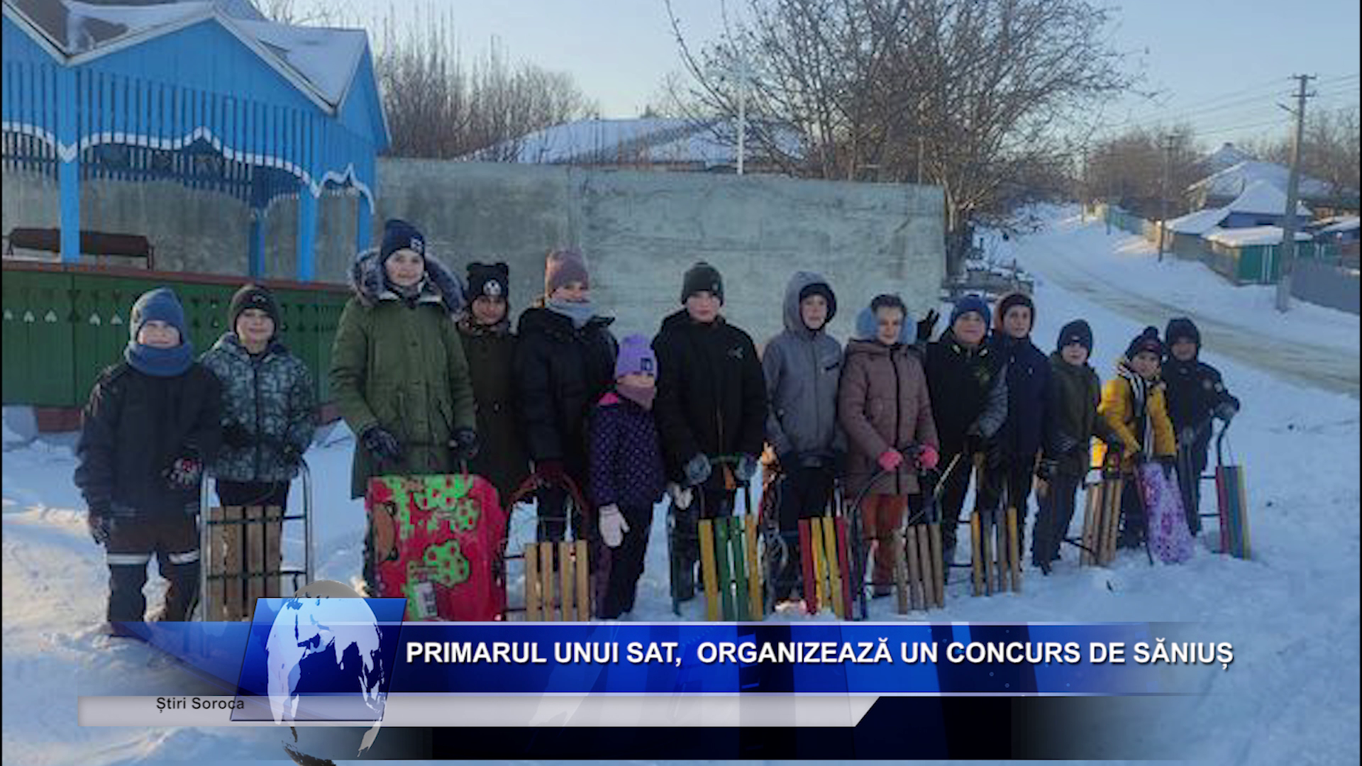 Primarul unui sat, organizează un concurs de săniuș